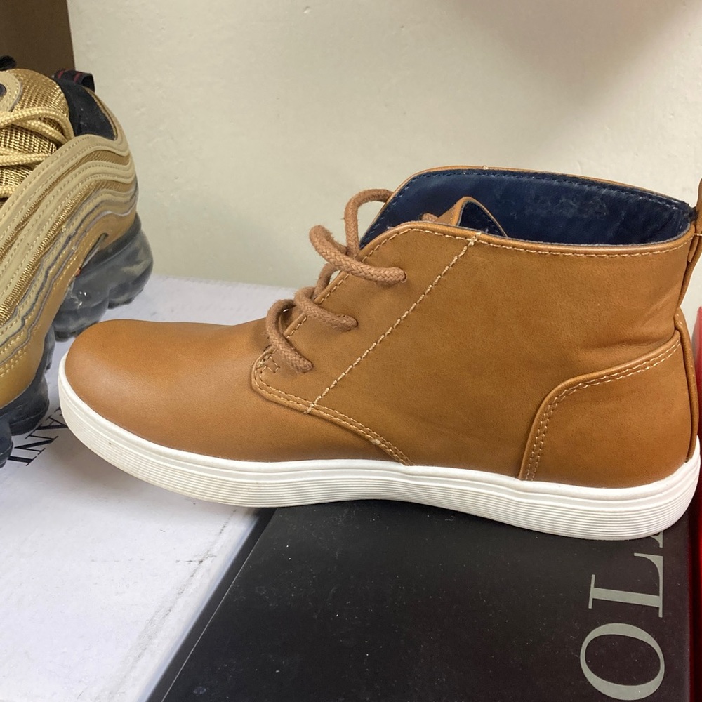 Brown Kids Ankle Boots - Picture 3 of 3